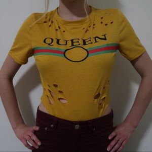 YELLOW QUEEN EMERALD SHIRT NWT💫⭐️🌟✨⚡️🌤